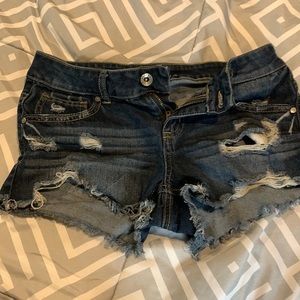 Empire ripped shortie shorts